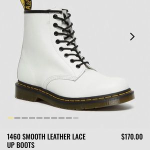 Dr. Martens 1460 Smooth Leather Lace Up boots size 8